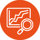 Trending graph icon
