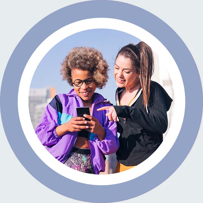 People using smart phone