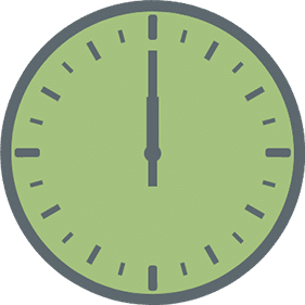 60 minutes clock Clock graphic showing 60 minutes