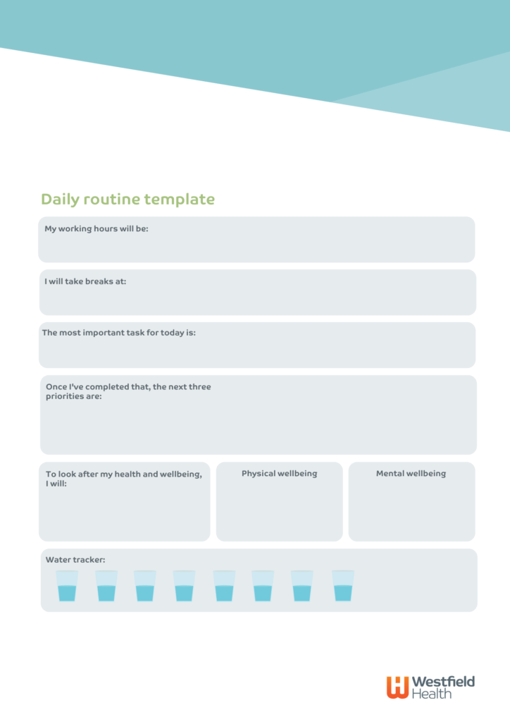 Designing your routine template
