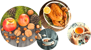 Nine nutrition hacks Christmas nutrition collage