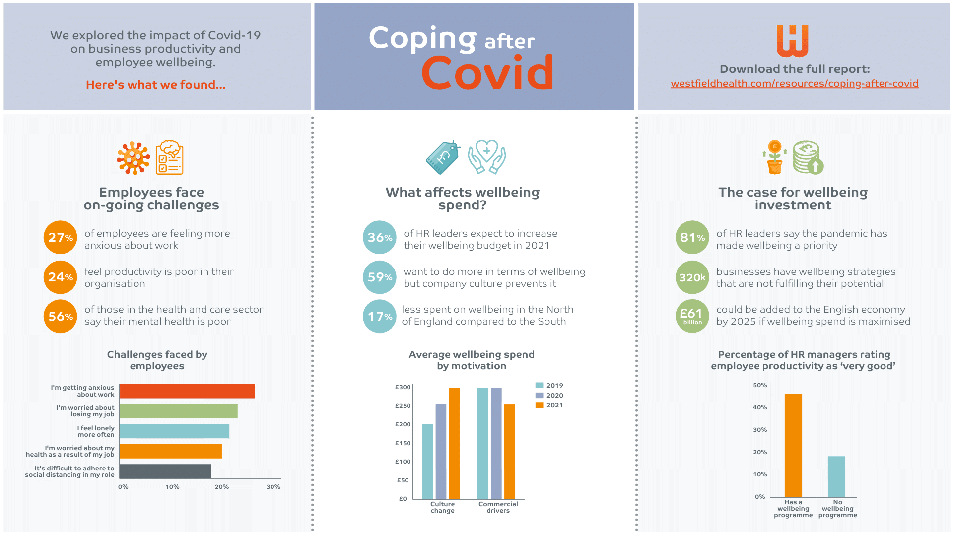 Coping after Covid - Key findings infographic