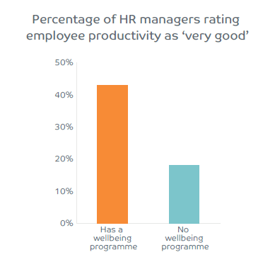 Wellbeing programme effect on productivity