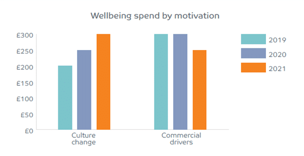 Wellbeing spend motivations