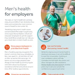 Men's health tips for employers 