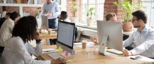 People working together in an office
