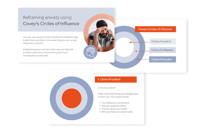 circles of influence cue cards