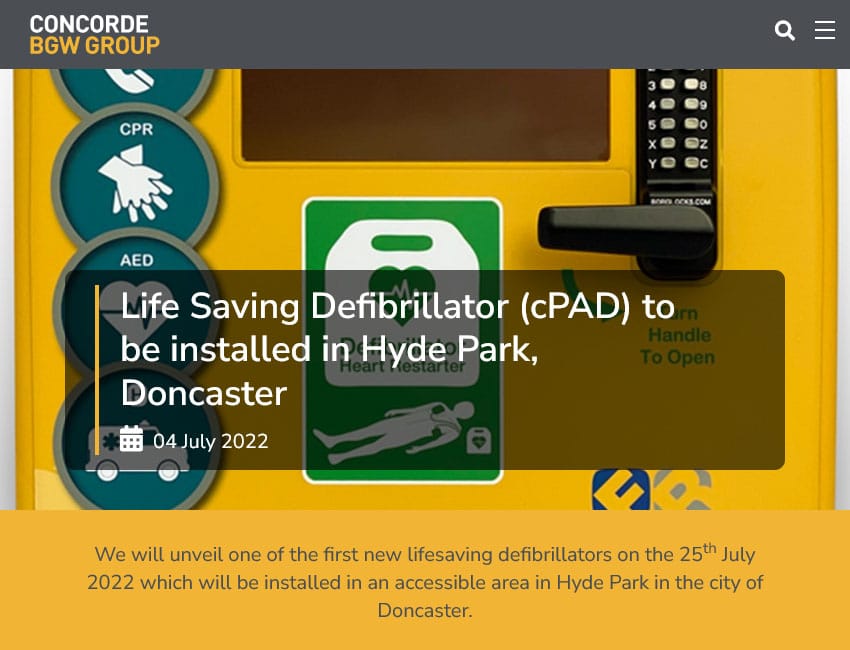 Ashgate Hospie defibrillator