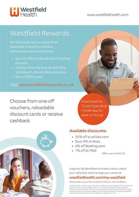Westfield Rewards poster