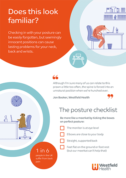 Thumbnail of posture checklist poster