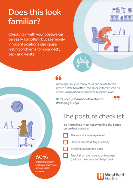 Thumbnail of posture checklist poster