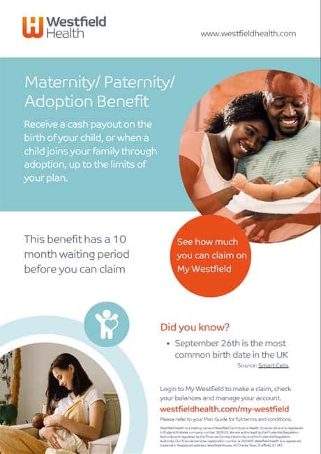 Maternity Paternity Adoption benefit poster