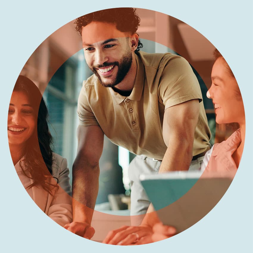 Happy healthy employees